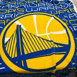 Golden State Warriors Throw Blanket Logo Brands 48”X60”